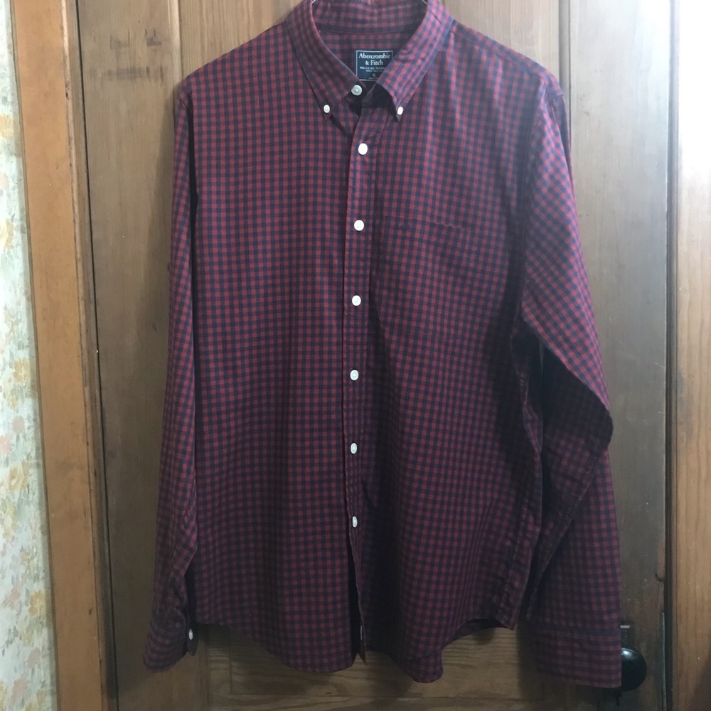 Abercrombie & Fitch XL Blue and Red Checked Shirt